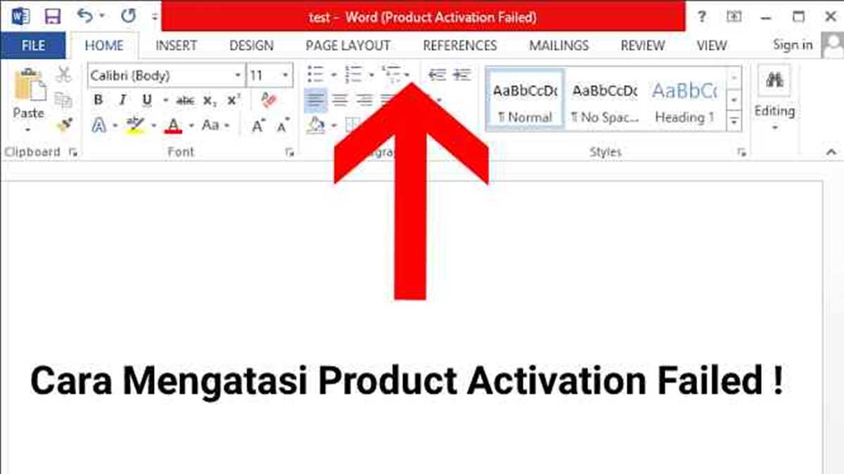 office product activation failed